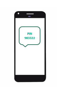 A one-time code delivered to a mobile phone